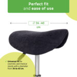 Habys copertina sgabello con elastico nero