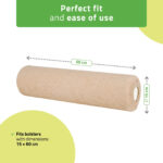 Habys copertura in spugna per rotolo 15 x 60 cm beige