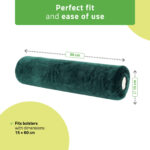 Habys copertura per rullo 15x60 cm con elastico verde bottiglia