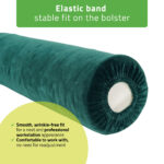 Habys copertura per rullo 15x60 cm con elastico verde bottiglia