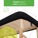 Habys copri lettino in spugna con elastico nero