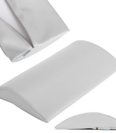 Habys cuscino a mezzaluna rigido 40x25x5 grigio chiaro