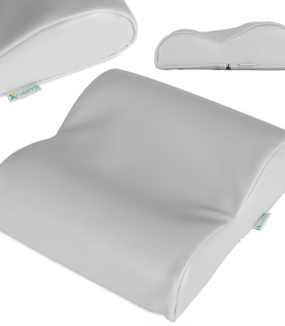 Habys cuscino cervicale semicircolare grigio chiaro