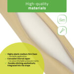 Habys cuscino cilindrico 12x60 cm beige Comfy Base