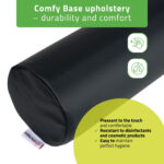 Habys cuscino cilindrico 12x60 cm nero