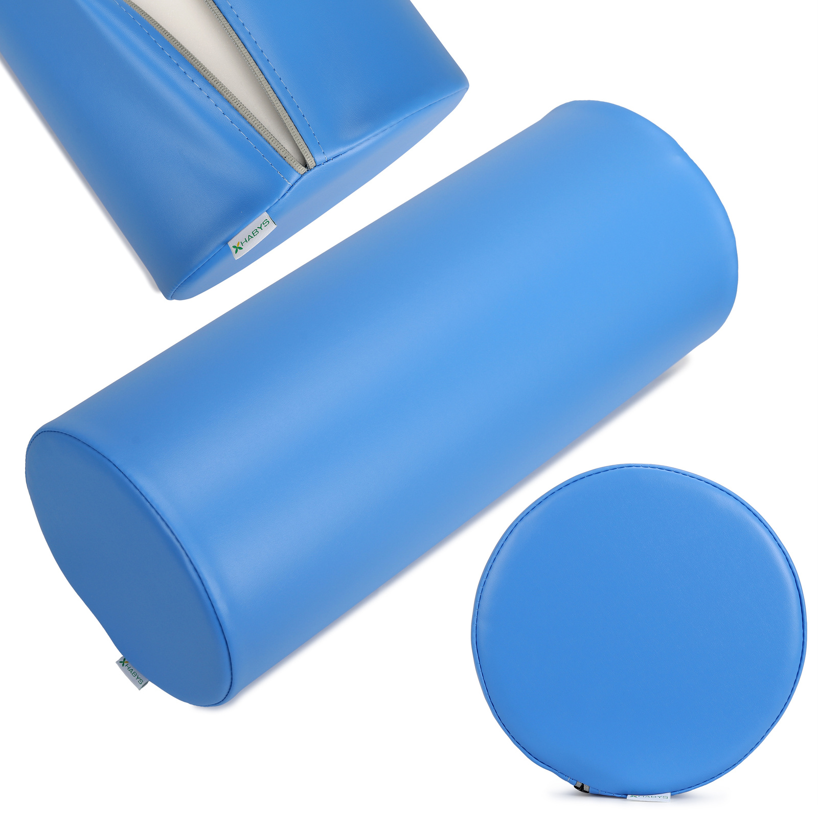 Habys cuscino cilindrico 25x60 cm blu Habys cuscino cilindrico 25x60 cm blu