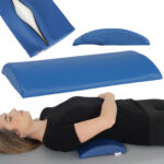 Habys cuscino lombare semicircolare 40x25x5 cm blu Aveno Life