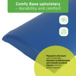 Habys cuscino lombare semicircolare 40x25x5 cm blu Aveno Life