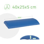 Habys cuscino lombare semicircolare 40x25x5 cm blu Aveno Life