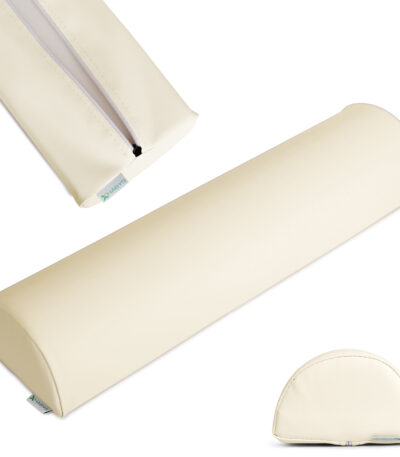 Habys cuscino semicilindrico 60x15x10 cm avorio