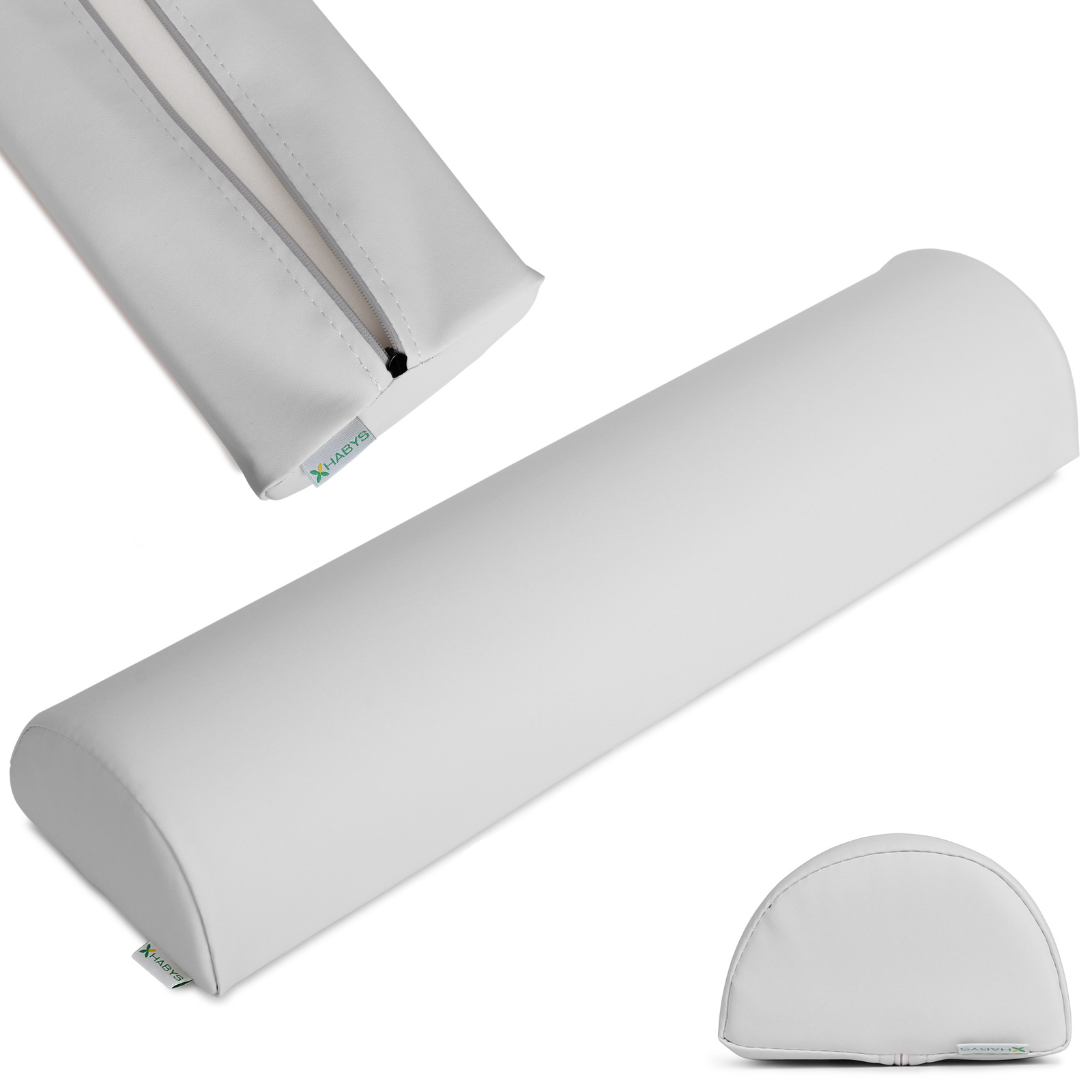 Habys cuscino semicilindrico 60x15x10 cm grigio chiaro Habys cuscino semicilindrico 60x15x10 cm grigio chiaro