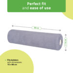 Habys fodera in spugna per rullo 15 x 60 cm grigio
