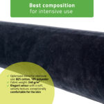 Habys fodera per rullo velour 15x60 cm nero