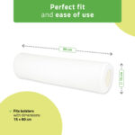 Habys fodera per rullo velours 15x60 cm bianco