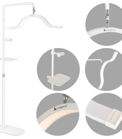 Habys lampada led per estetista ondulata bianco Vena Light