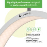 Habys lampada led per estetista ondulata bianco Vena Light