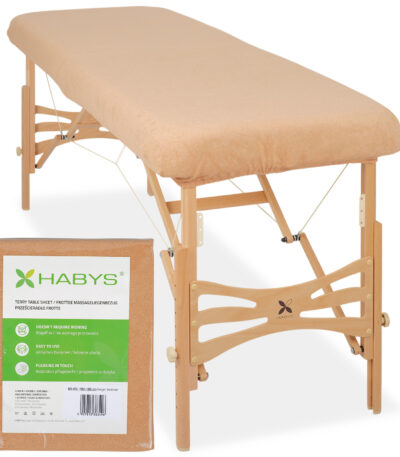 Habys lenzuolo di spugna con elastico beige
