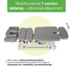 Habys lettino chiropratico elettrico grigio Upright Chiro Z7