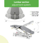 Habys lettino chiropratico elettrico grigio Upright Chiro Z7
