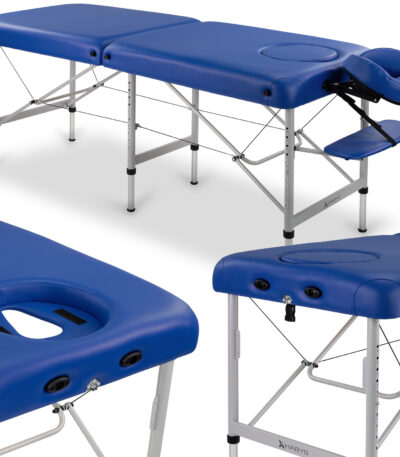 Habys lettino da massaggio 70 cm a tre gambe blu Medmal