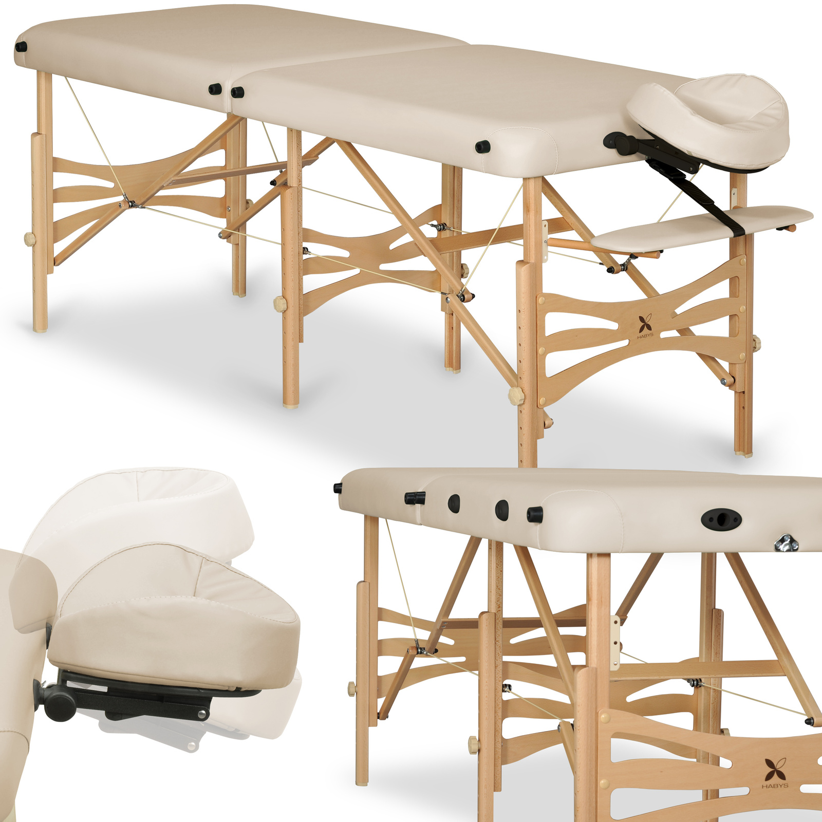 Habys lettino da massaggio 70 cm fisso beige Alba Habys lettino da massaggio 70 cm fisso beige Alba