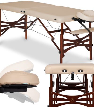 Habys lettino da massaggio 70 cm poggiatesta 2D beige Panda