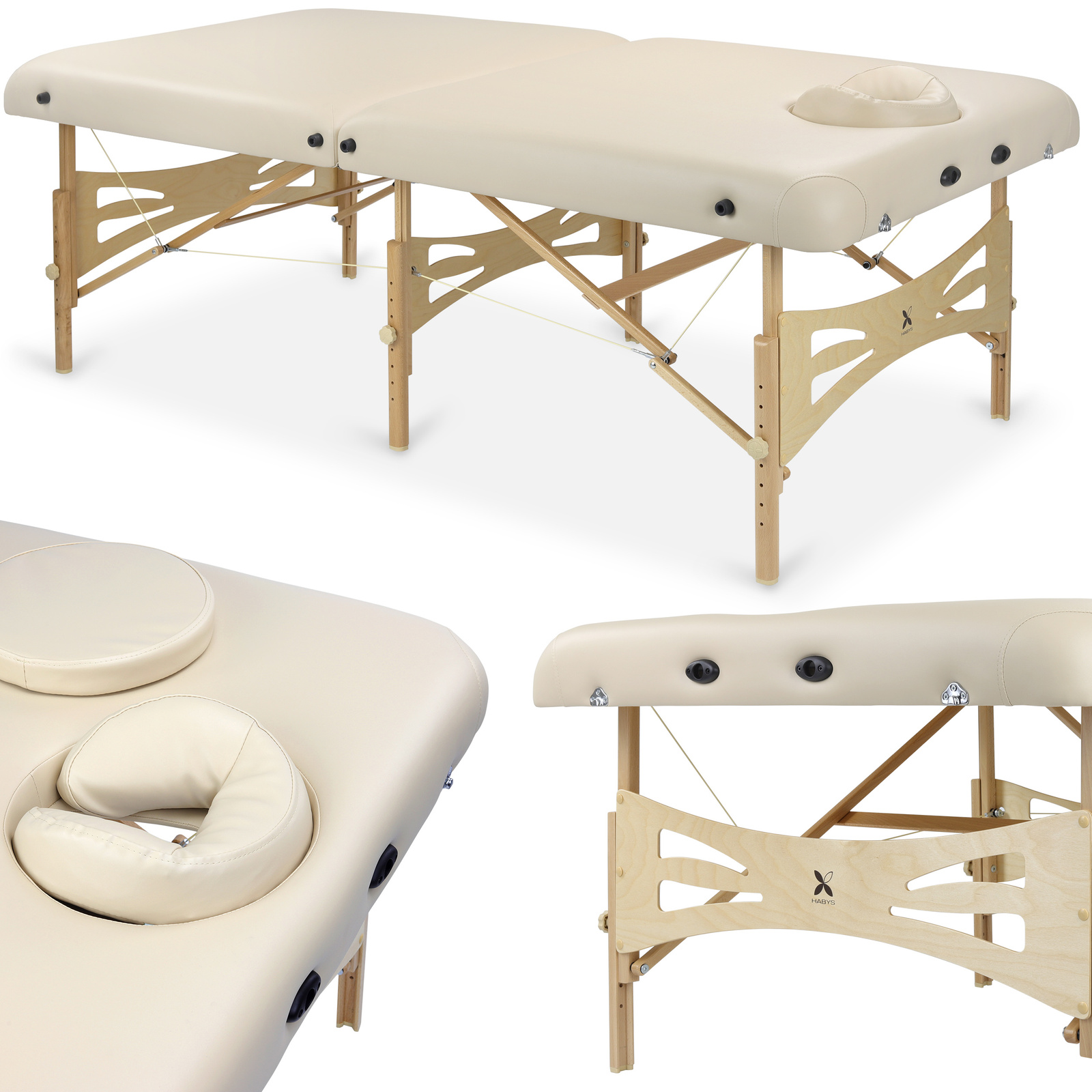 Habys lettino da massaggio pieghevole 102 cm beige Integral Light Habys lettino da massaggio pieghevole 102 cm beige Integral Light