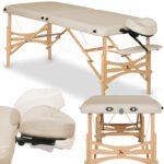 Habys lettino da massaggio pieghevole 60 cm beige Panda