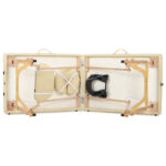 Habys lettino da massaggio pieghevole 60 cm beige Sonia