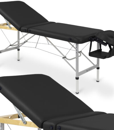 Habys lettino da massaggio pieghevole 60 cm nero Aero Plus
