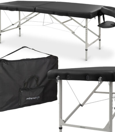 Habys lettino da massaggio pieghevole 60 cm nero Verona