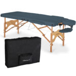 Habys lettino da massaggio pieghevole 64 cm blu Aura
