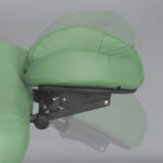 Habys lettino da massaggio pieghevole 70 cm alluminio verde Smart