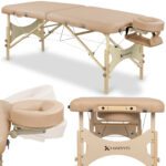 Habys lettino da massaggio pieghevole 70 cm beige Bello One
