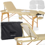 Habys lettino da massaggio pieghevole 70 cm beige Bianca