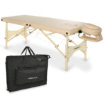 Habys lettino da massaggio pieghevole 70 cm beige eSpirit