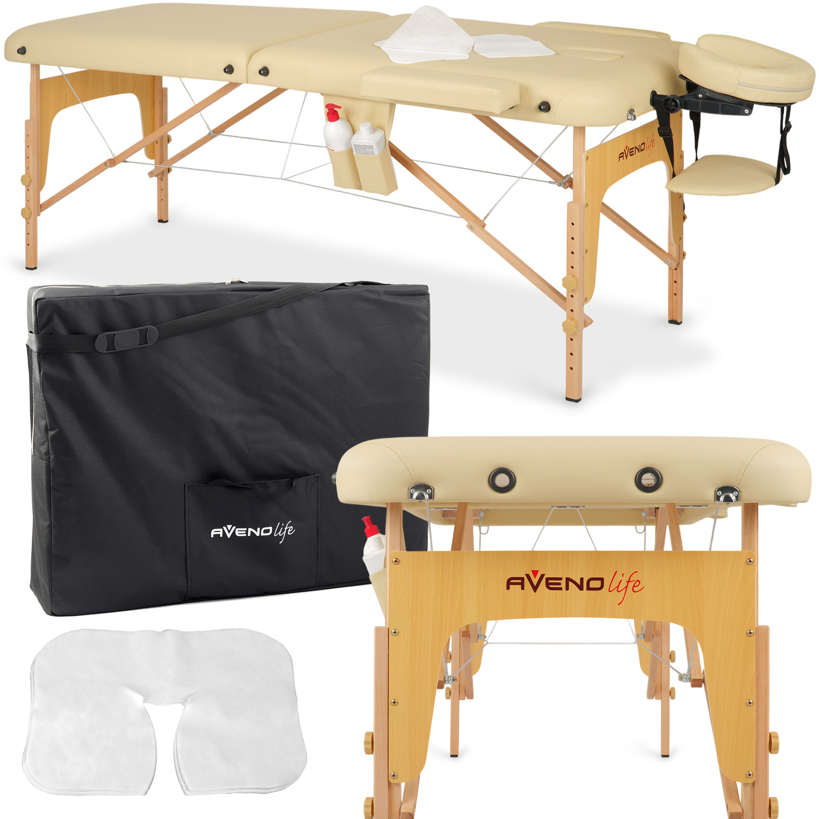 Habys lettino da massaggio pieghevole 70 cm beige Sofia Habys lettino da massaggio pieghevole 70 cm beige Sofia