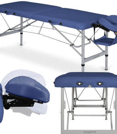 Habys lettino da massaggio pieghevole 70 cm blu Aero