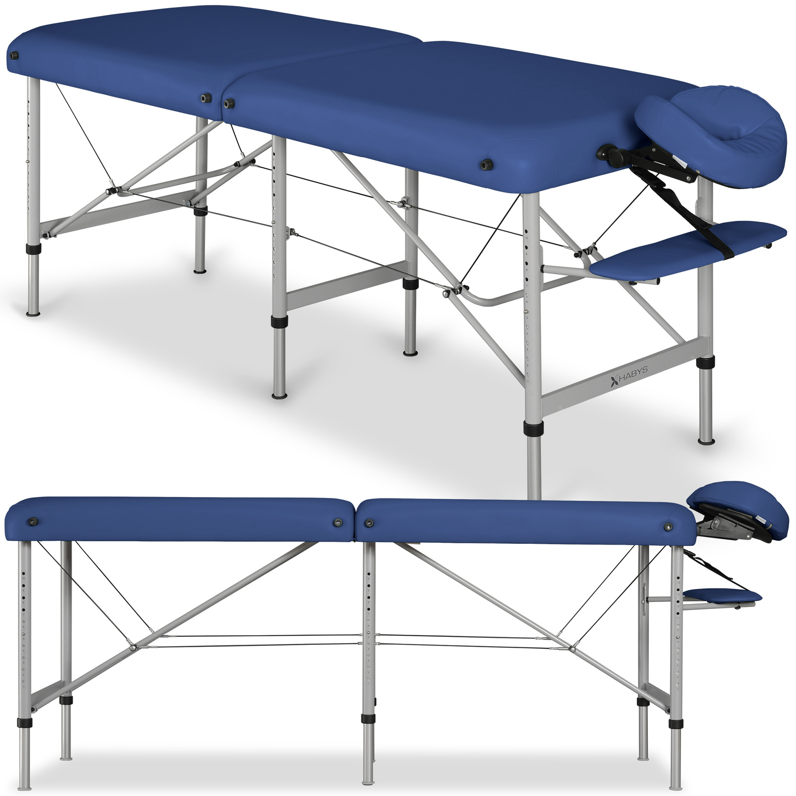 Habys lettino da massaggio pieghevole 70 cm blu Medmal Habys lettino da massaggio pieghevole 70 cm blu Medmal