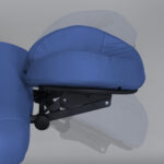 Habys lettino da massaggio pieghevole 70 cm blu Smart Alu