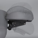 Habys lettino da massaggio pieghevole 70 cm grigio Smart