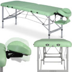 Habys lettino da massaggio pieghevole 70 cm verde Aero Alu