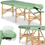Habys lettino da massaggio pieghevole 70 cm verde Alba
