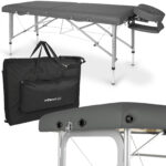 Habys lettino da massaggio pieghevole 71 cm grigio scuro Altus 70