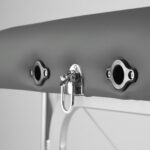 Habys lettino da massaggio pieghevole 71 cm grigio scuro Altus 70