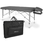 Habys lettino da massaggio pieghevole 71 cm grigio scuro Altus 70