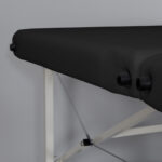 Habys lettino da massaggio pieghevole 71 cm nero Torina