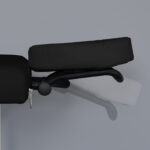 Habys lettino da massaggio pieghevole 71 cm nero Torina