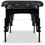 Habys lettino da massaggio pieghevole 75 cm nero Estetic