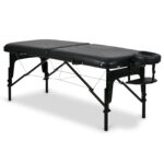 Habys lettino da massaggio pieghevole 75 cm nero Estetic